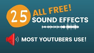 FREE Download of NO Copyright SOUND Effects for VLOGGER | 25 FREE sound effects for Vlogs