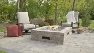 Bronson Square Gas Fire Pit Kit