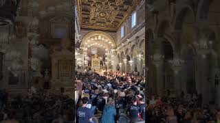 Youth group singing at Rome Basilica church #shorts