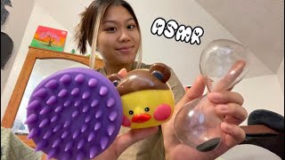 Fast & Aggressive ASMR 💜tapping, lid sounds, no talking 🐣✨