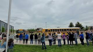 Elk Ridge Elementary Last Day of School Bus Send-off 15 June 2022