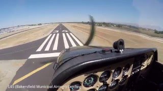 Kern Valley Airport (L05) and Bakersfield Municipal Airport (L45) in a Cessna 172N