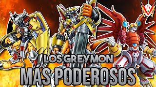 Los 5 Greymon Más PODEROSOS de Digimon