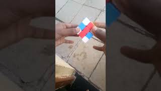 how to solve  cube with magic trick in 2 moves #short #cube #rubikscube #viralvideo  #youtubeshorts