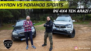 Yapılı SsangYong Korando Sports 4x4 ve Stok SsangYong Kyron 4x4 Arazide Test Ettik !