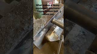 Removing broken bolts welding nuts