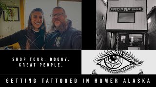 Getting tattooed in Homer Alaska