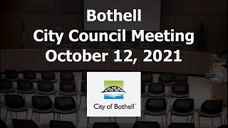 Bothell City Council Meeting - October 12, 2021