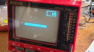 Restoring a 1986 Multitech 4.5" TV - Part 4 - It worked!