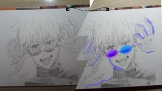 How to draw gojo satoru || How to draw gojo step by step ||How to draw anime