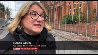 BBC Midlands Today - Clifton Road School Fire