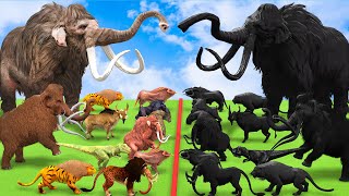 Prehistoric Mammals vs Shadow Itself Size Comparison Epic Battle Animal Revolt Battle Simulator