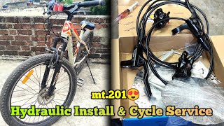 Hydraulic Brake Install & Full Service At Home #youtubevideo #viralvideo #automobile