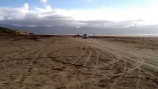 Kite buggy on the beach.....no kite