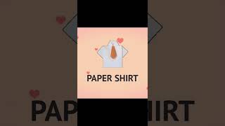 Comment plier une chemise en papier plier une chemise en papier #shorts