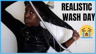 *NEW* NATURAL HAIR WASH DAY ROUTINE NATURAL HAIR WASH *REALISTIC*