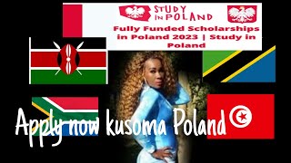 Fully Funded Polish Government Scholarships for International Students 2023 !! WATANZANIA WAKENYA