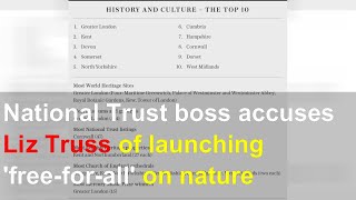 National Trust boss accuses Liz Truss of launching 'free-for-all' on nature