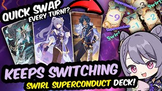 THIS Deck is the FASTEST Shredder!? QuickSwap Swirl Superconduct! Genshin TCG Genius Invokation