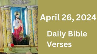 April 26 Daily Bible Verses, Verse of the day, todays verse 2024