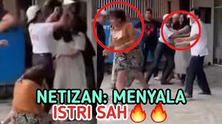 Momen Dua Wanita Diduga Pelakor dan Istri Sah Baku Hantam di Depan Hotel