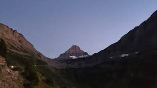 Driving on the Road to the Sun Glacier National Park