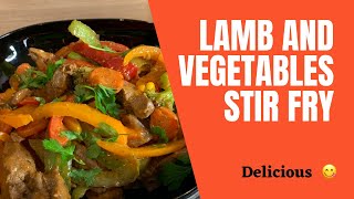 LAMB AND VEGETABLES STIR FRY / HEALTHY STIR FRY RECIPE