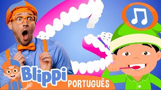 Escovando os Dentes com Blippi | Cante com o Blippi Brasil!