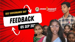 National Teachers' Day | Self Governance Day | Feedback