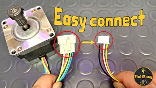 How to connect Stepper motor with 6 wires to 4 wire driver / controller