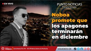 🔴 #EnVIVO | Noboa promete que los apagones terminarán en diciembre