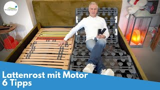 Lattenrost mit Motor - 6 Tipps, die du beachten solltest!