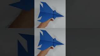 AVIÃO de PAPEL F-35 RAPTOR: TUTORIAL- DIY - CRIATIVO ‐ ORIGAMI #shorts