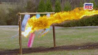 TORCH IT - We Take a Flamethrower to Some Piñatas