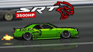 PRO LEAGUE 3500HP Dodge Challenger SRT HELLCAT in pixel car racer | 6.3 seconds | pixel car racer