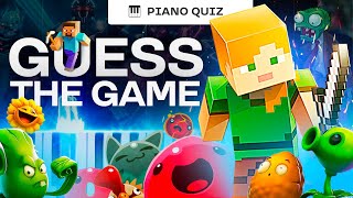 GUESS THE GAME (Piano Quiz) Evolution Of Video Game Music / Easy Slow Piano Tutorial