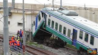 Treno schiantato nel deposito di Genova Brignole