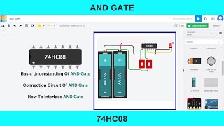 UNDERSTANDING AND GATE IN TINKERCAD  |  IC 74HC08