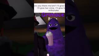 I MET GRIMACE IN ROBLOX! #shorts #grimaceshake