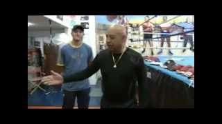 Romanian Super Middleweight prospect RONALD GAVRIL visits retired HOF referee JOE CORTEZ