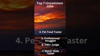 Top 7 Uncommon Jobs #shorts #funfacts