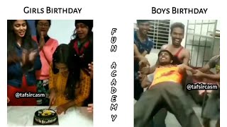 🅶🅸🆁🅻🆂 🅱🅸🆁🆃🅷🅳🅰🆈 🆅🆂 🅱🅾🆈🆂 🅱🅸🆁🆃🅷🅳🅰🆈😂|| Girls birthday celebration vs boys birthday celebration!!🤣#memes