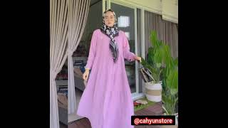 Gamis Syari Yang Modern Banget Cocok Untuk Santai