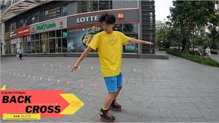 [Slalom Tutorial] Tập 5: Hướng dẫn kĩ thuật BACK CROSS | Sun Skate | Trượt Patin Cơ bản và Nâng cao