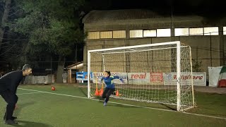 Allenamento portiere su appoggi ed attacco palla