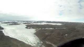 Helicopter trip to Brookes Hut, Antarctica