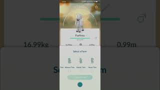 furfrou change form in Pokemon go