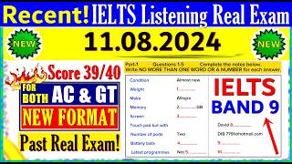 IELTS LISTENING PRACTICE TEST 2024 WITH ANSWERS | 11.08.2024