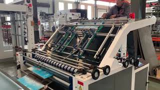 semi automatically flute laminator