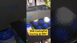 Rgb Cooling Pad Starting @ 399/- #coolingpad #laptopcoolingpad #cpucooler #gaminglaptop #gamingpc